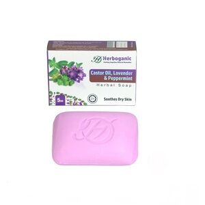 Herboganic: Castor Oil, Lavender & Peppermint Herbal Soap, 5 oz Bundle 4/$30